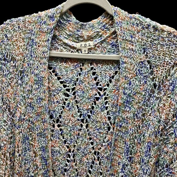 POL SMALL CARDIGAN RAINBOW COLOR PTP:20”💕OFFERS! - Picture 3 of 15